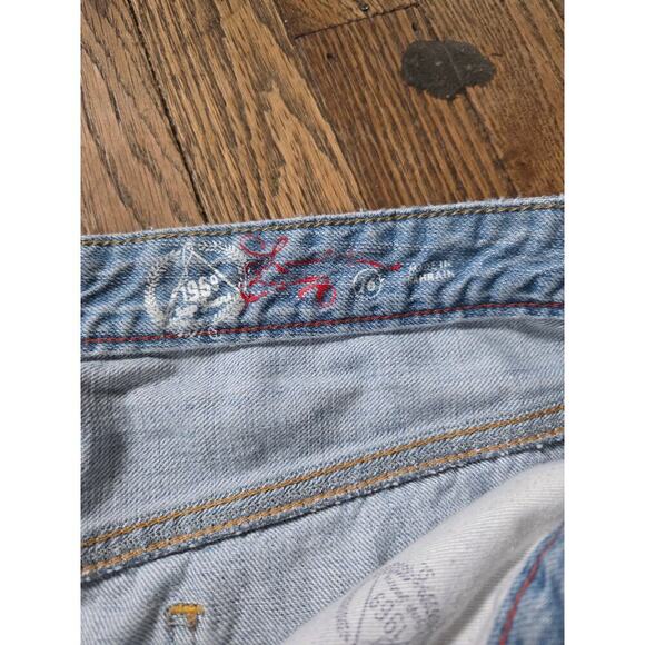 Gap Denim Jean Mini Skirt 100% Cotton Light Wash Size 16 Plus Size - Picture 4 of 5